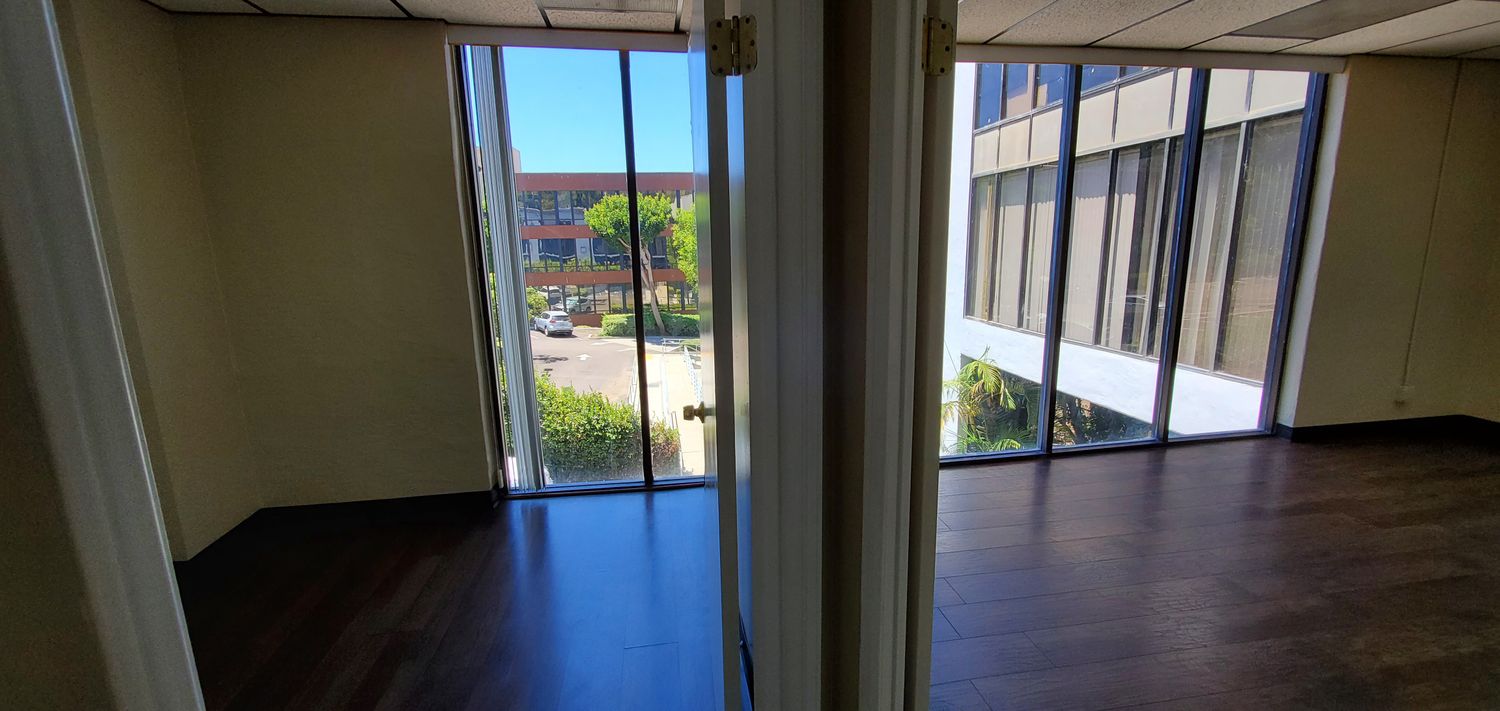 4 Private offices, open space. For lease by owner.